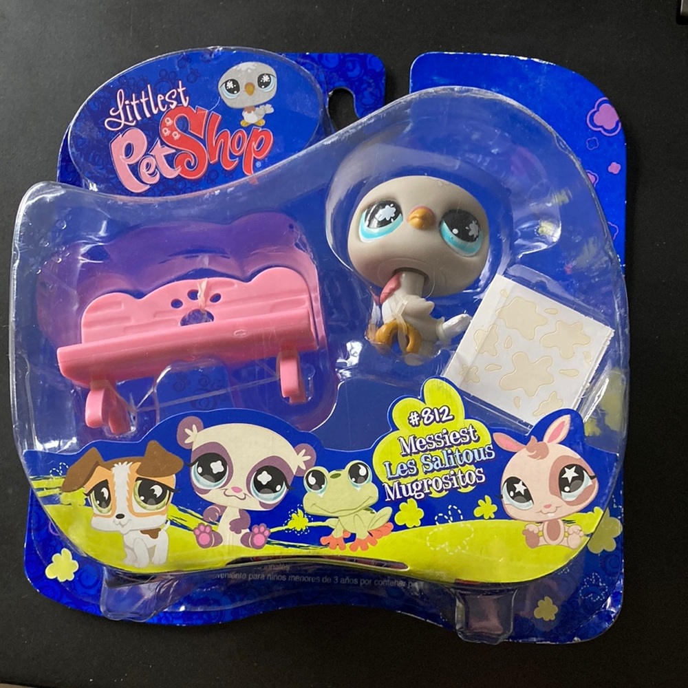 Vintage Littlest Pet Shop Pigeon, Messiest #812, NIB